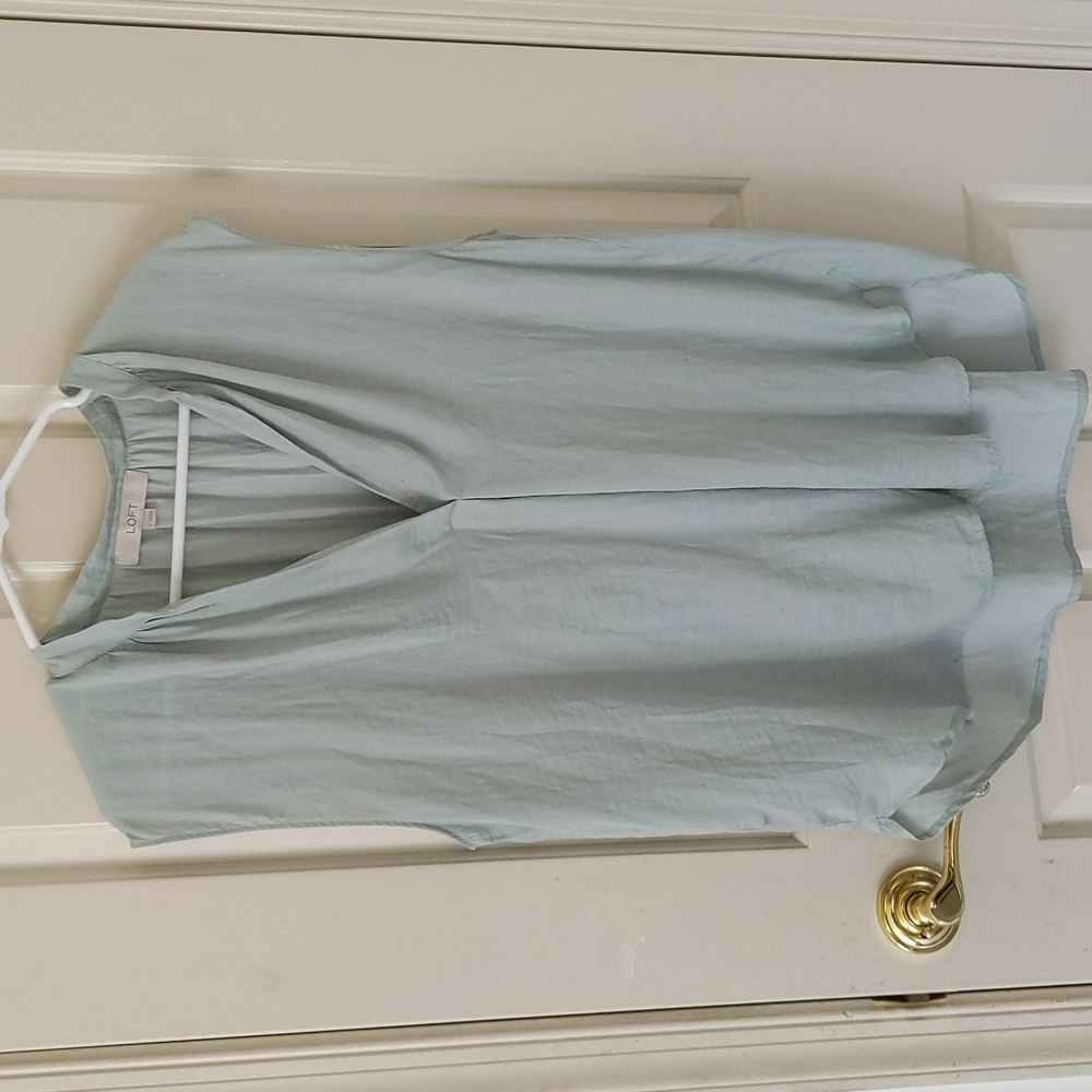 Loft seafoam green lightweight top